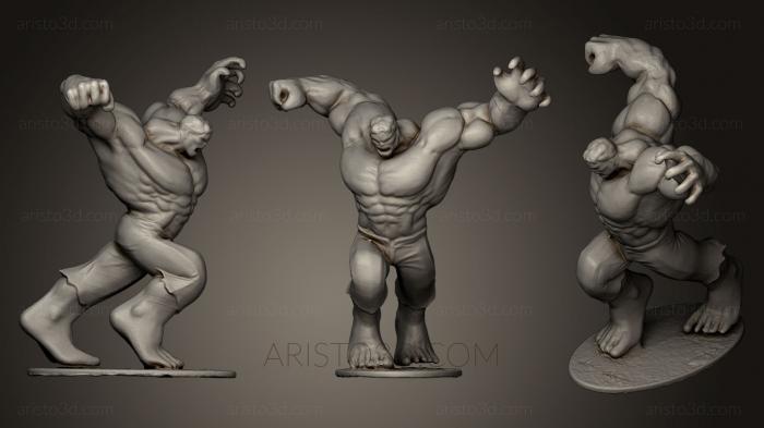 Figurines heroes, monsters and demons (STKM_0471) 3D model for CNC machine
